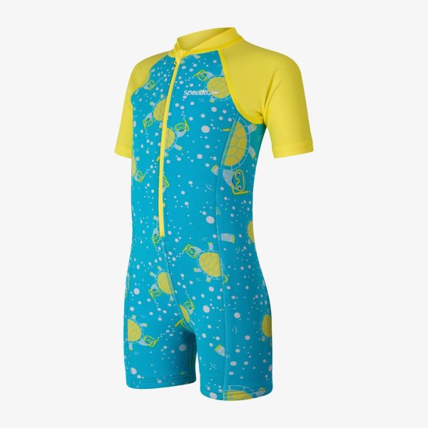 Дитячий костюм для плавання Speedo TURTLE INFANT WETSUIT IU BLUE / YELLOW