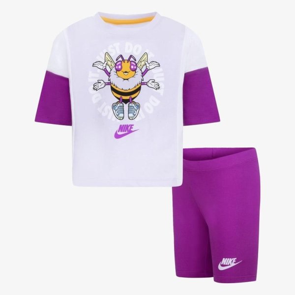 Дитячий набір: шорти, футболка NIKE KSA BIKE SHORT SET