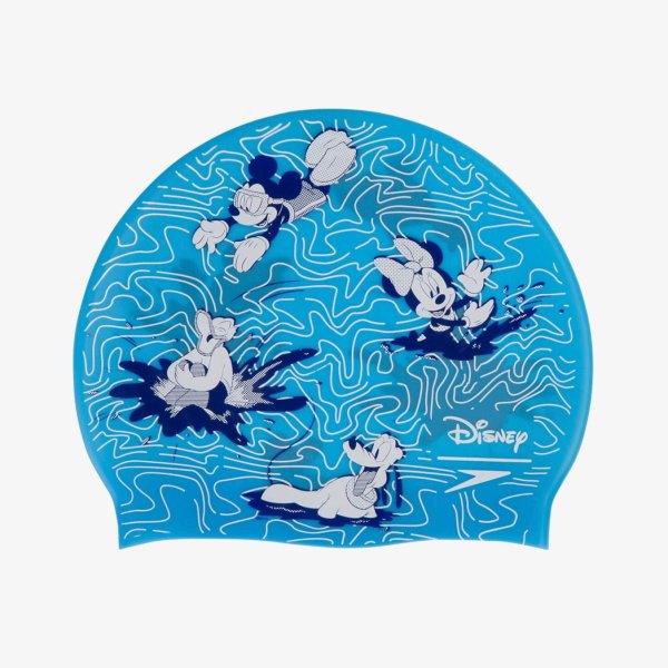 Дитяча шапочка Speedo MICKEY MOUSE SLOGAN CAP JU BLUE / WHITE