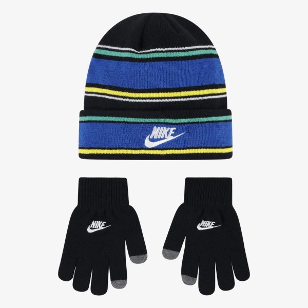 Дитячий набір: шапка, рукавички NIKE MULTI STRIPE BEANIE SET