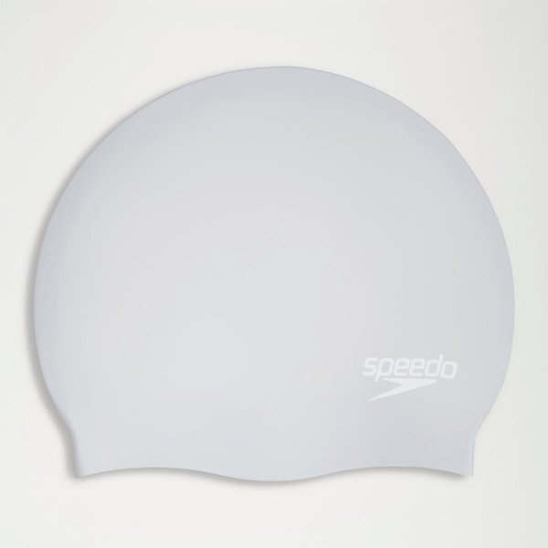 Шапочка Speedo LONG HAIR CAP AU SILVER/WHITE
