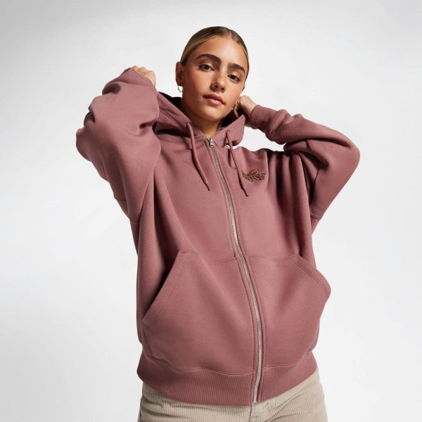 Женская толстовка Converse BLOOMING SKATE FZ HOODIE NIGHTFALL GREY