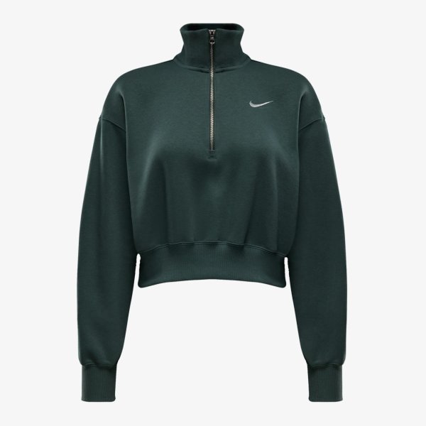 Женская толстовка NIKE W NSW STYLE FLC CROP QZ