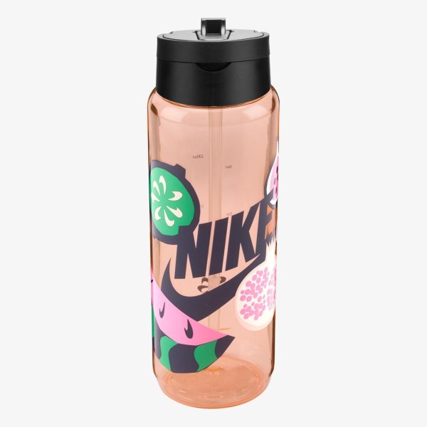 Бутылка NIKE TR RENEW RECHARGE STRAW BOTTLE 24 OZ GRAPHIC WASHED CORAL/BLACK/MIDNIGHT NAVY/MIDNIGHT NAVY 24O