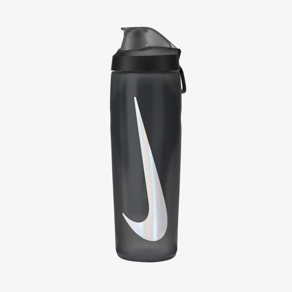 Бутылка NIKE REFUEL BOTTLE LOCKING LID 24 OZ ANTHRACITE/BLACK/SILVER IRIDESCENT 24OZ