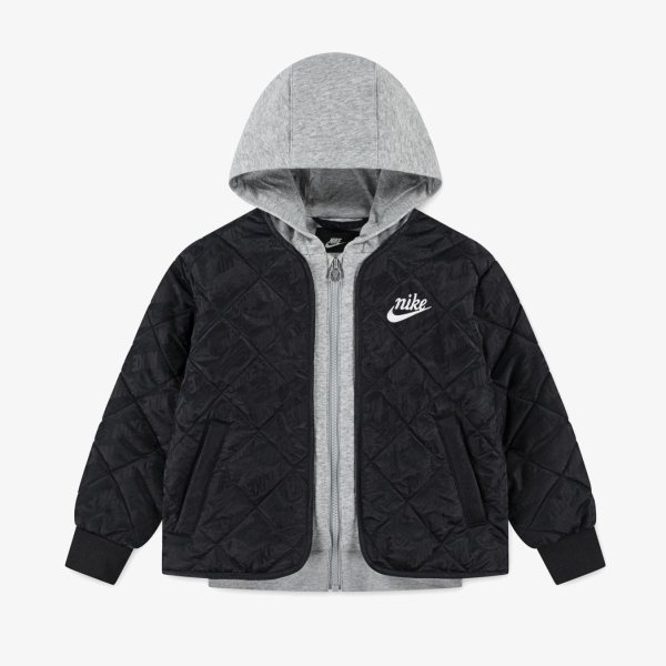 Дитяча куртка NIKE NKN FLEECE HOODED QUILT JACKET