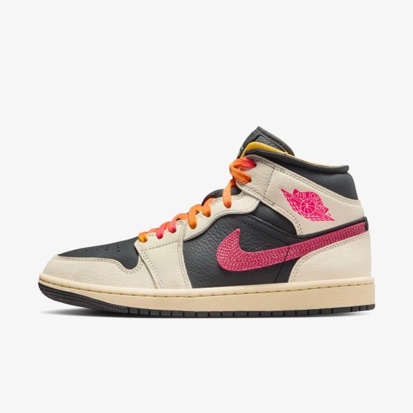 Женские кроссовки WMNS AIR JORDAN 1 MID SE EDGE FLIGHT CLUB