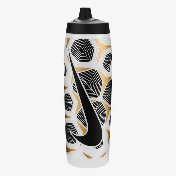 Бутылка NIKE REFUEL BOTTLE 32 OZ GRAPHIC CLEAR/BLACK/FLT GOLD/FLT SILVER/BLACK 32OZ