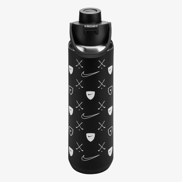 Бутылка NIKE SS RECHARGE CHUG BOTTLE 24 OZ GRAPHIC RFSH BLACK/BLACK/WHITE 24OZ