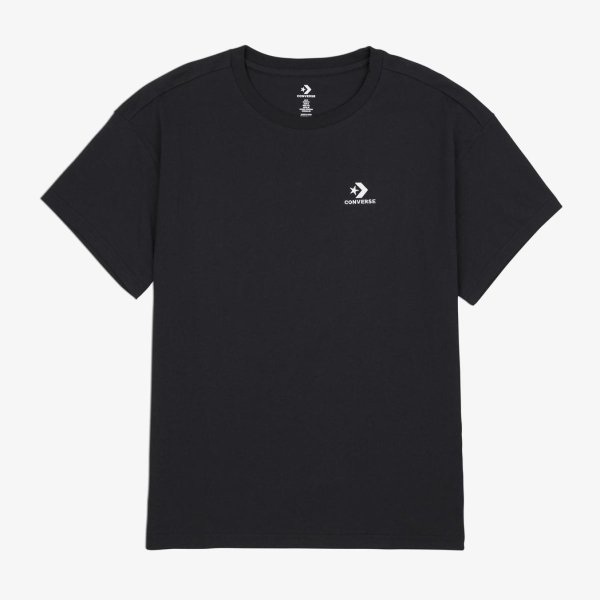 Женская футболка CONVERSE STAR CHEVRON OVERSIZED TEE BLACK