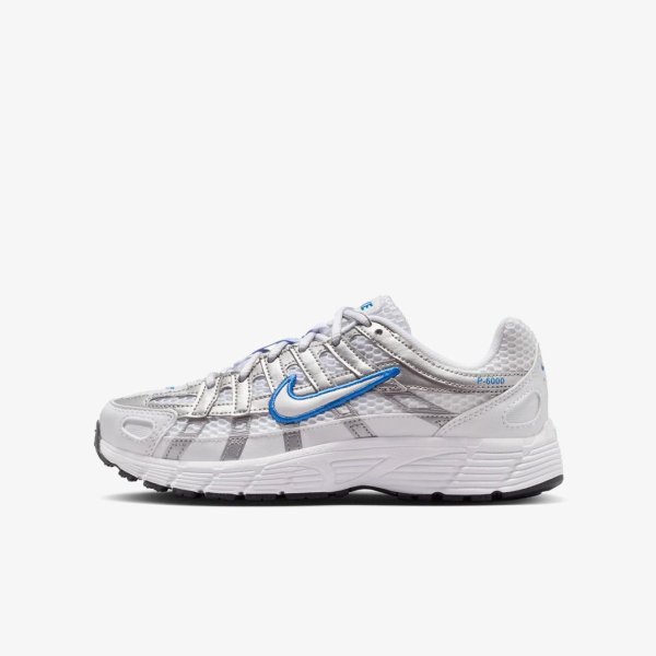Детские кроссовки NIKE P-6000 BLUE CRYSTAL / METALLIC SILVER (GS)