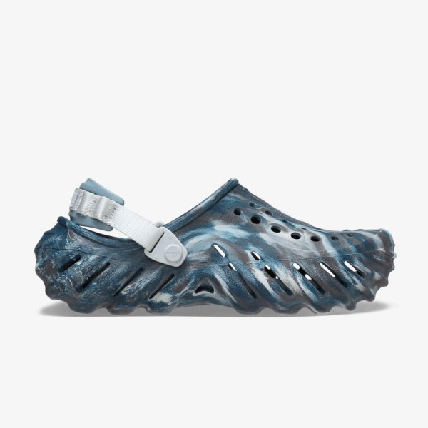 Клоги CROCS ECHO MARMLED CLOG BLACK SAND / MULTICOLOR