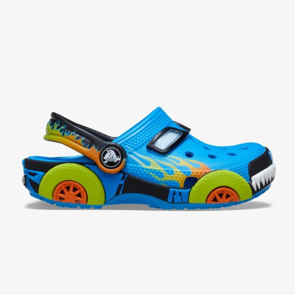 Детские тапочки CROCS CLASSIC CLOG IAM MONSTER TRUCK NEON OCEAN (TD)