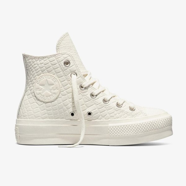 Женские кеды CONVERSE CHUCK TAYLOR ALL STAR LIFT OX ANIMAL PRINT CROCO / BONE