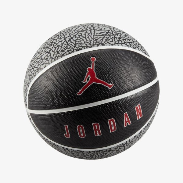 Мяч баскетбольный JORDAN PLAYGROUND 2.0 8P DEFLATED WOLF GREY/BLACK/WHITE/VARSITY RED 07