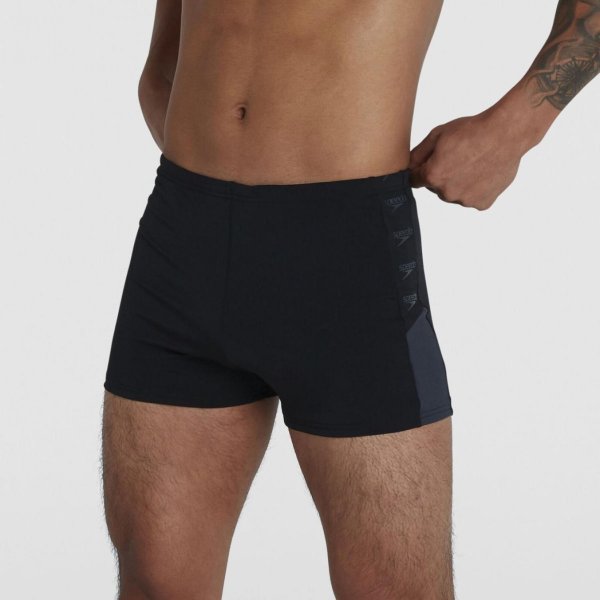 Плавки Speedo BOOM LOGO SPLICE ASHT AM BLACK/GREY