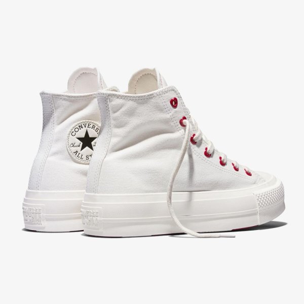 Жіночі кеди CONVERSE CHUCK TAYLOR ALL STAR LIFT PLATFORM HI VALENTINE'S DAY VINTAGE WHITE