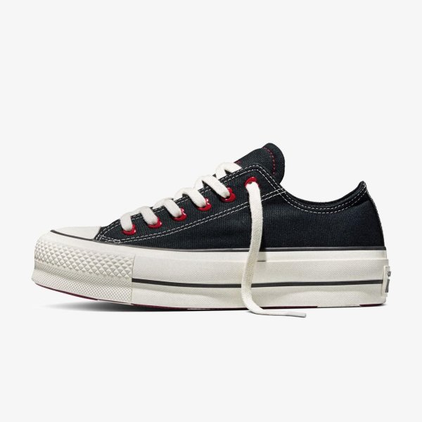 Жіночі кеди CONVERSE CHUCK TAYLOR ALL STAR LIFT PLATFORM OX VALENTINE'S DAY BLACK