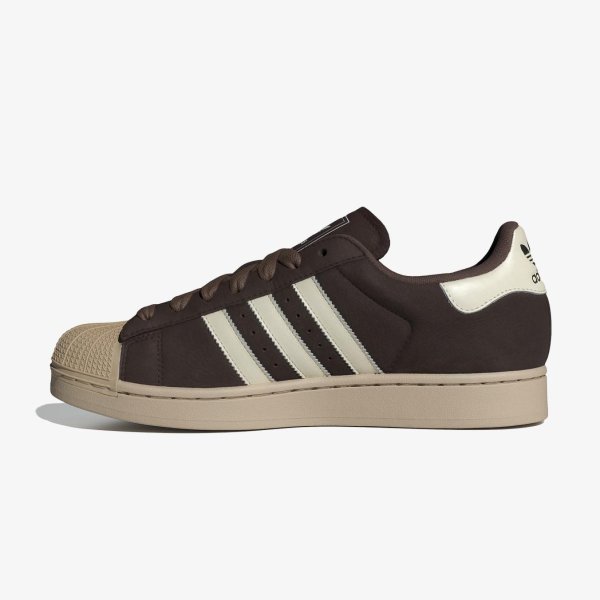 Мужские кроссовки ADIDAS SUPERSTAR II BROWN / OFF WHITE