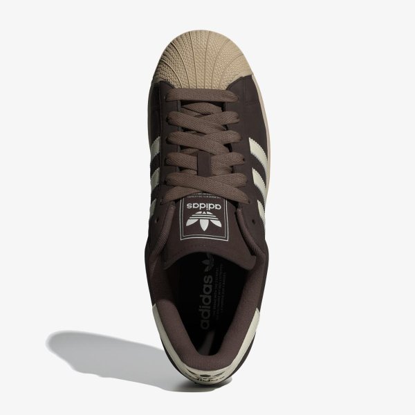 Мужские кроссовки ADIDAS SUPERSTAR II BROWN / OFF WHITE