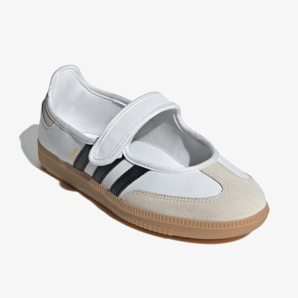 Жіночі балетки ADIDAS SAMBA JANE CLOUD WHITE / ALUMINA / CORE BLACK