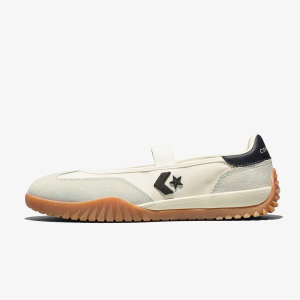 Женские балетки CONVERSE RUN STAR TRAINER BALLET FLAT SUEDE OFF-WHITE