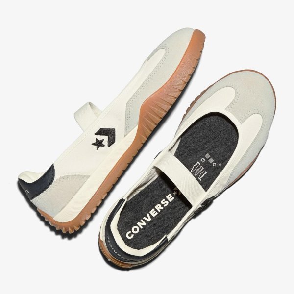 Женские балетки CONVERSE RUN STAR TRAINER BALLET FLAT SUEDE OFF-WHITE