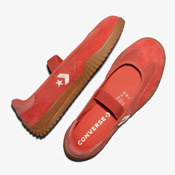Женские балетки CONVERSE RUN STAR TRAINER BALLET FLAT SUEDE SMOKED PAPRIKA