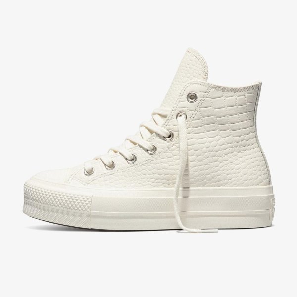 Женские кеды CONVERSE CHUCK TAYLOR ALL STAR LIFT OX ANIMAL PRINT CROCO / BONE
