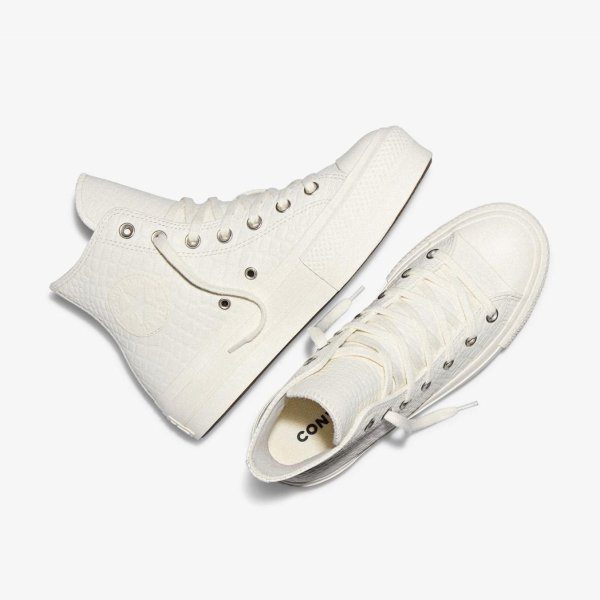 Женские кеды CONVERSE CHUCK TAYLOR ALL STAR LIFT OX ANIMAL PRINT CROCO / BONE