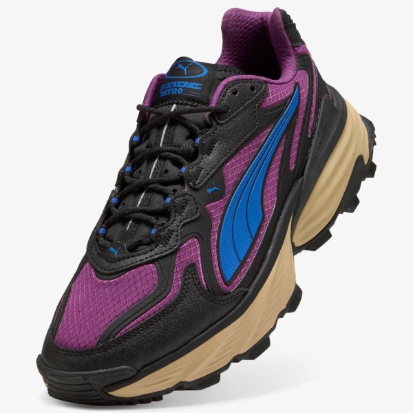 Мужские кроссовки PUMA FADE NITRO RIPSTOP TR BLACK / PLUM WINE / MOUNTAIN BLUE