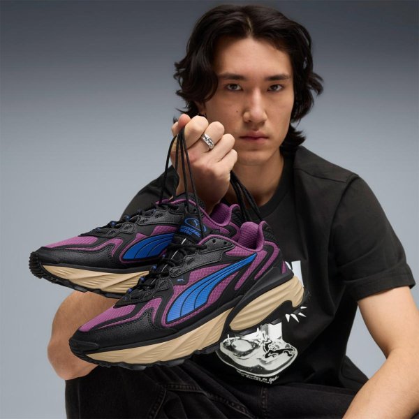 Мужские кроссовки PUMA FADE NITRO RIPSTOP TR BLACK / PLUM WINE / MOUNTAIN BLUE