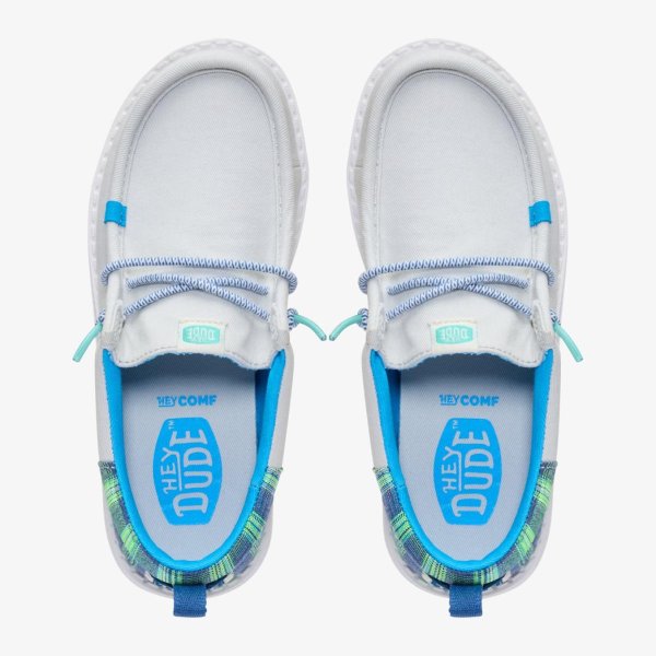 Дитячі мокасини HEYDUDE WALLY FUNK KIDS PREP PLAID