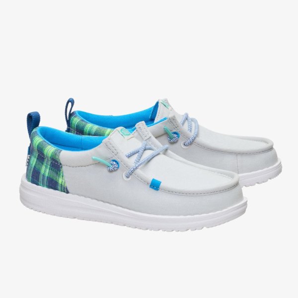 Дитячі мокасини HEYDUDE WALLY FUNK KIDS PREP PLAID