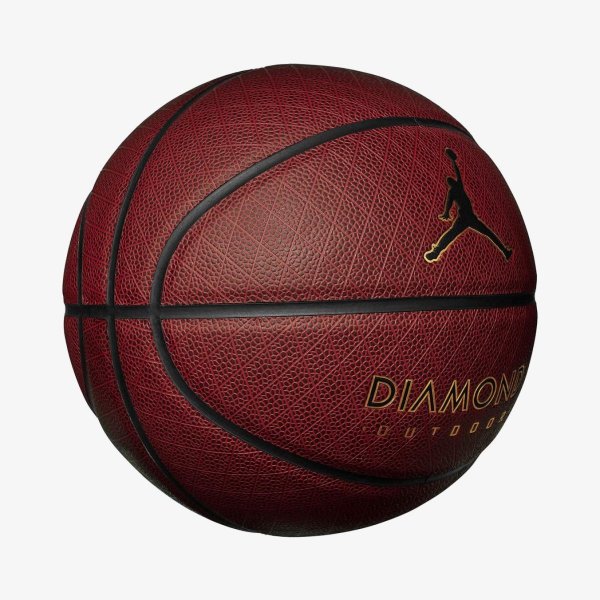М'яч баскетбольний JORDAN DIAMOND OUTDOOR 8P DEFLATED AMBER/BLACK/METALLIC GOLD/BLACK 07