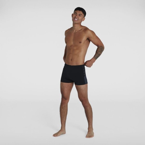 Плавки Speedo BOOM LOGO SPLICE ASHT AM BLACK/GREY