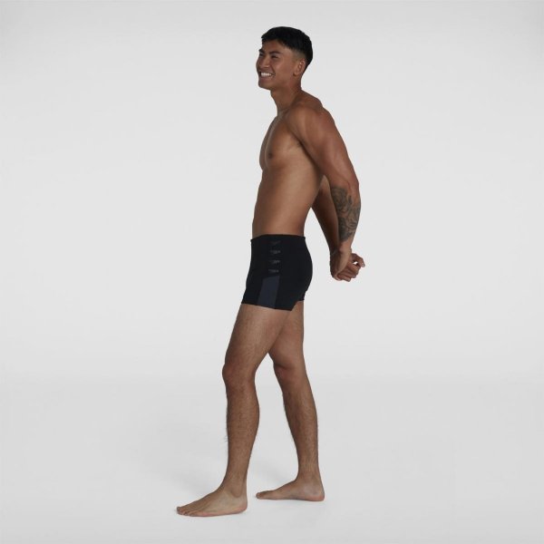 Плавки Speedo BOOM LOGO SPLICE ASHT AM BLACK/GREY