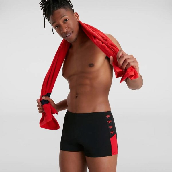 Плавки Speedo BOOM LOGO SPLICE ASHT AM BLACK/RED