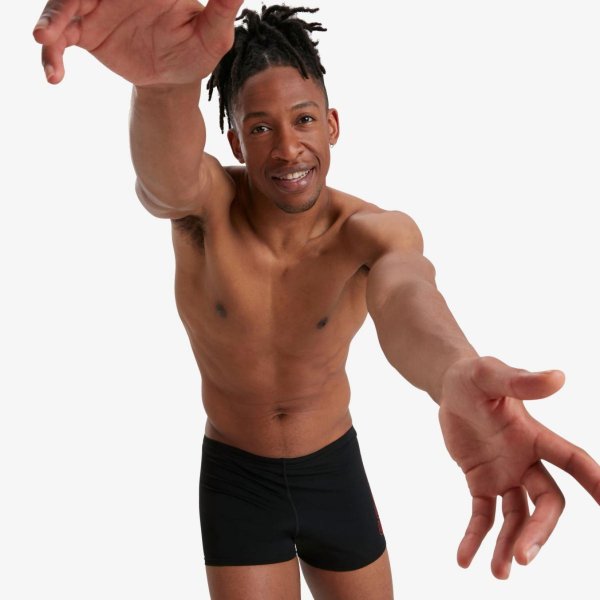 Плавки Speedo BOOM LOGO PLMT ASHT AM BLACK/RED