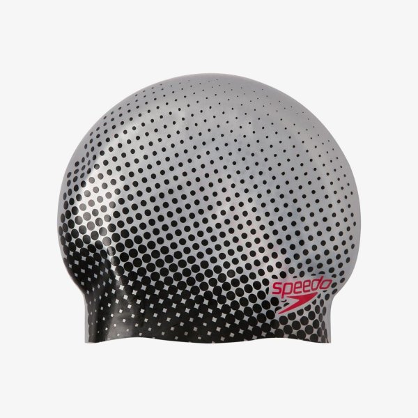 Шапочка Speedo REV MOUD SILC CAP AU SILVER/BLACK