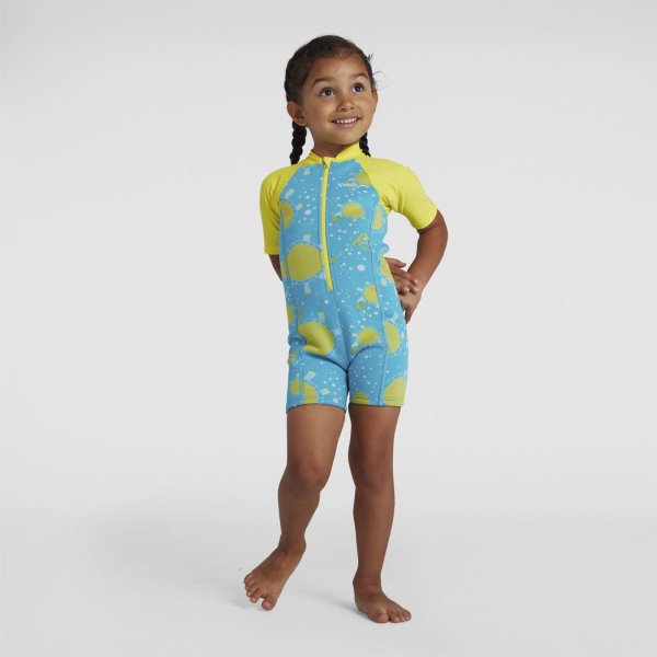 Дитячий костюм для плавання Speedo TURTLE INFANT WETSUIT IU BLUE / YELLOW