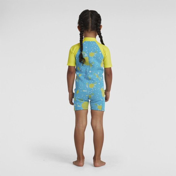 Дитячий костюм для плавання Speedo TURTLE INFANT WETSUIT IU BLUE / YELLOW