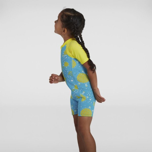 Дитячий костюм для плавання Speedo TURTLE INFANT WETSUIT IU BLUE / YELLOW