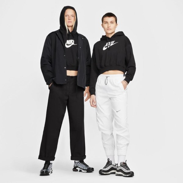 Женская толстовка NIKE W NSW CLUB Fleece GX CROP HDY