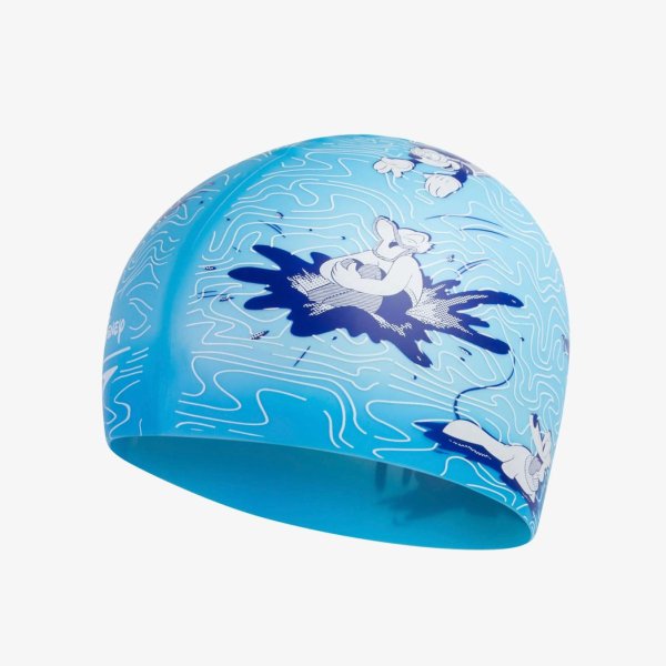 Дитяча шапочка Speedo MICKEY MOUSE SLOGAN CAP JU BLUE / WHITE