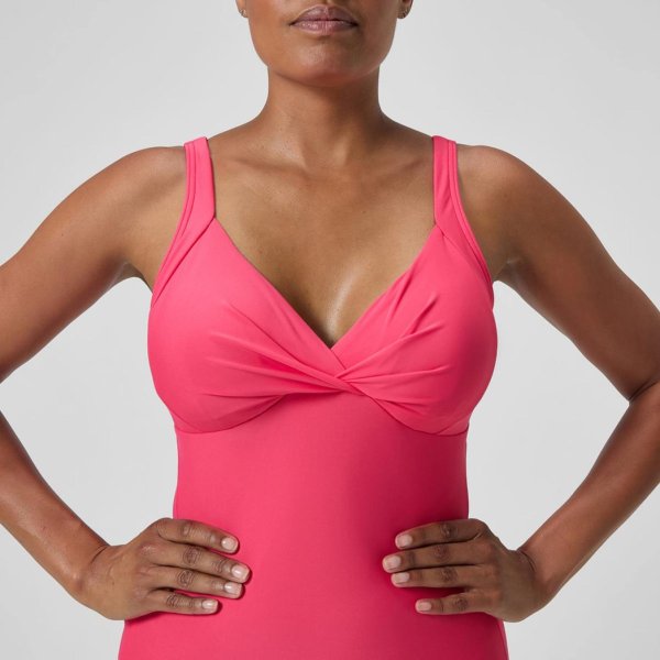 Женский купальник Speedo SPDSCU X KNT 1PC AF DARK PINK