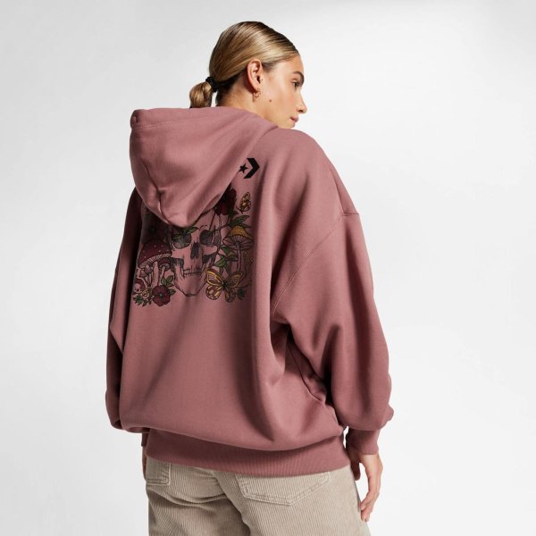 Женская толстовка Converse BLOOMING SKATE FZ HOODIE NIGHTFALL GREY