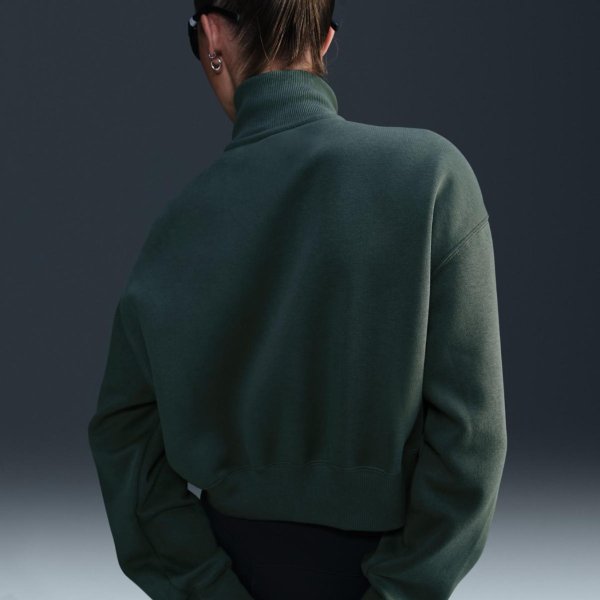 Женская толстовка NIKE W NSW STYLE FLC CROP QZ