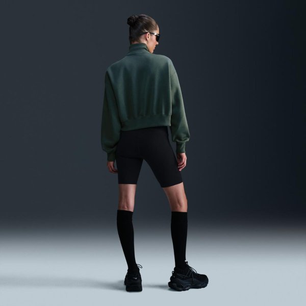 Женская толстовка NIKE W NSW STYLE FLC CROP QZ