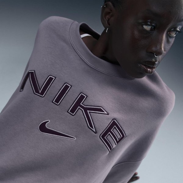 Женская толстовка NIKE W NSW PHNX FLC OOS LOGO CREW